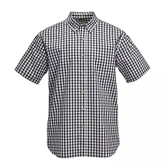 Carhartt Men's Relaxed Fit Short-Sleeve Button-Up Shirt Plaid Gingham - Size 2XL - Picture 1 of 8
